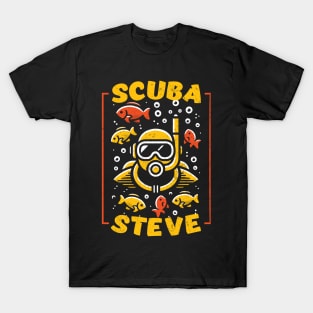 Scuba Steve Diving Fan Art T-Shirt